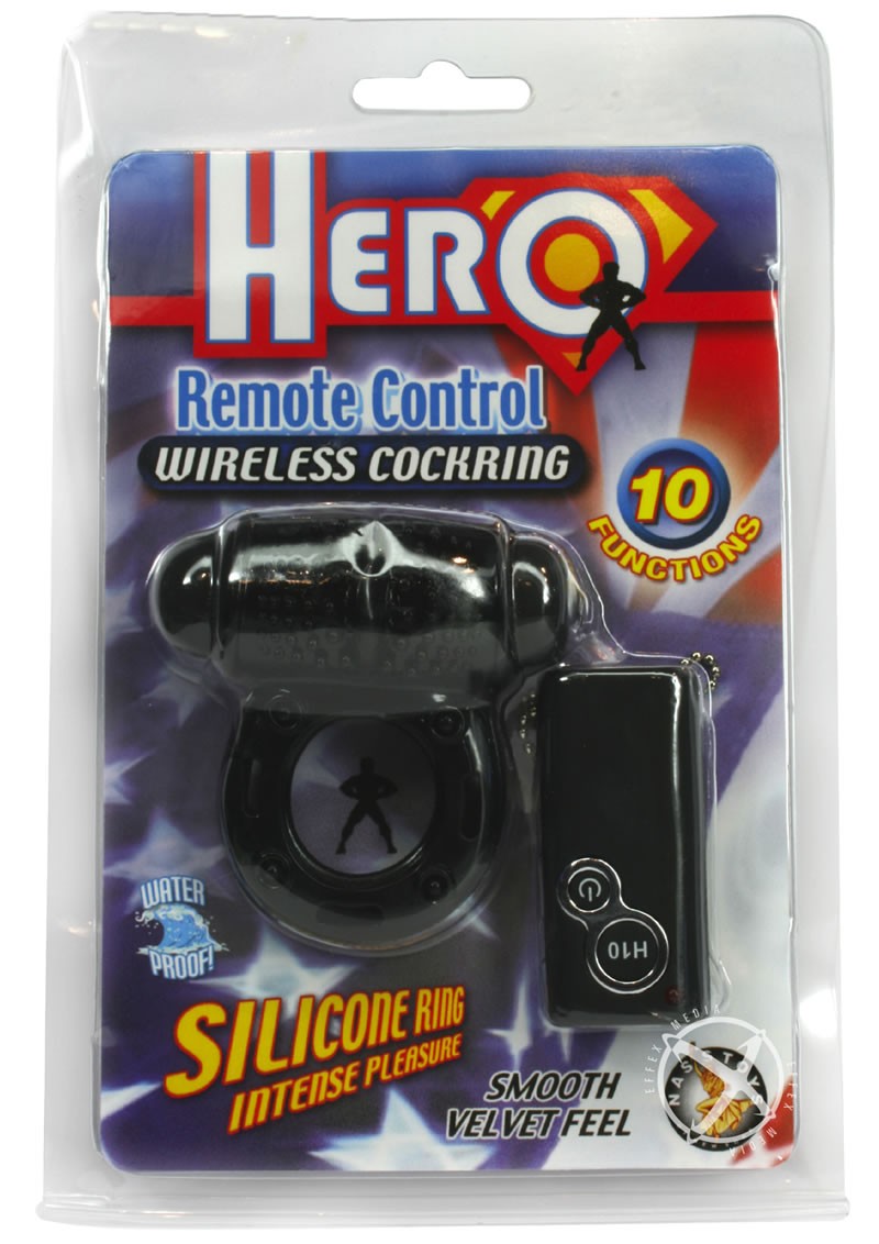 Hero Remote Control Wireless Cockring Waterproof Black