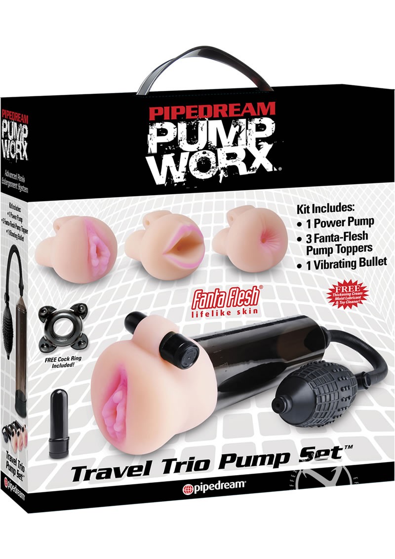Pump Worx Travel Trio Set 3 Inch Waterproof Bullet