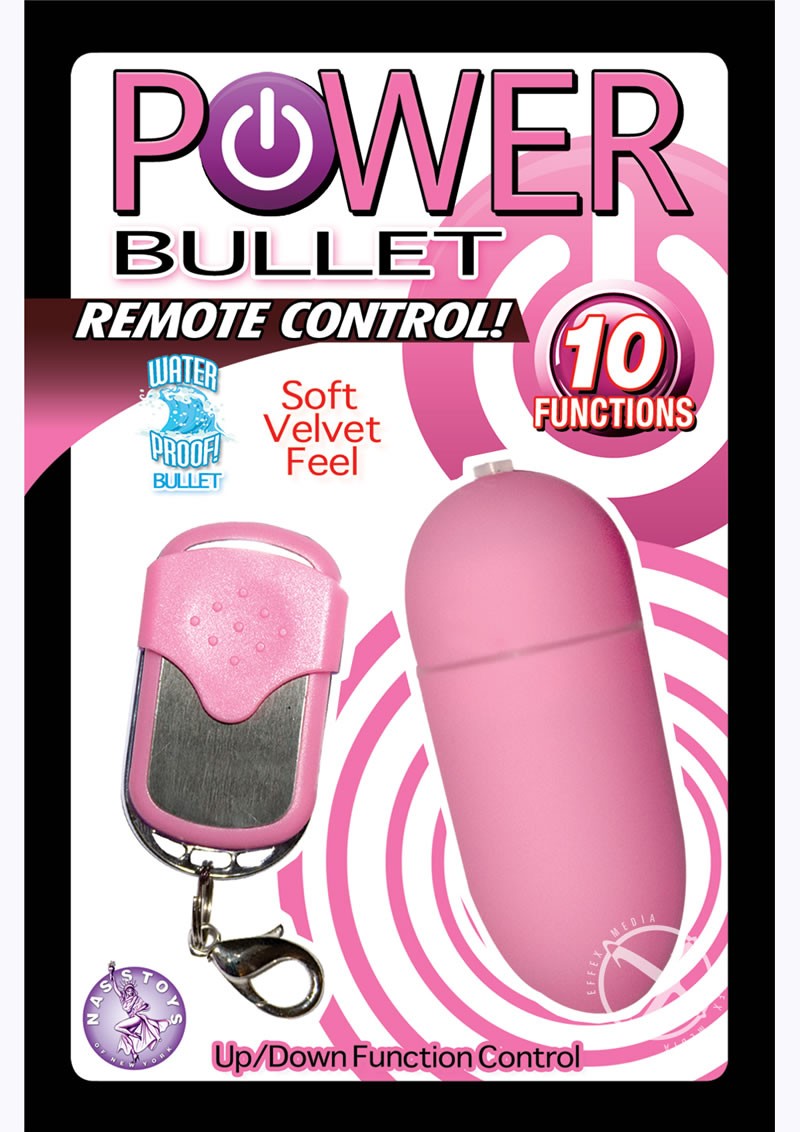 Power Bullet Remote Control Waterproof 3 Inch Pink