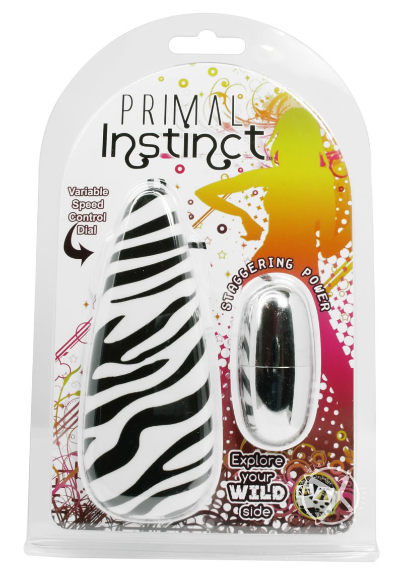 Primal Instinct Bullet With Zebra Remote