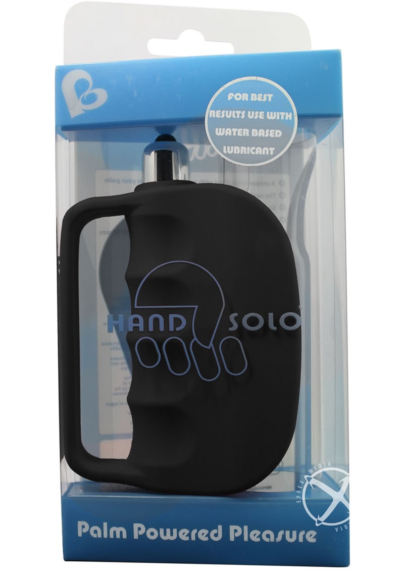 Hand Solo Palm Powered Pleasure Masturbator Black