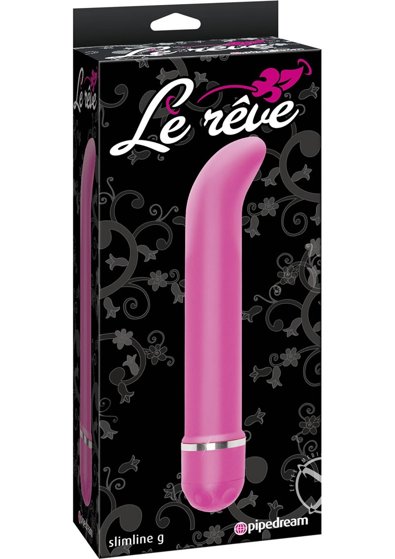 Le Reve Slimline G Massager Waterproof 8.5 Inch Pink