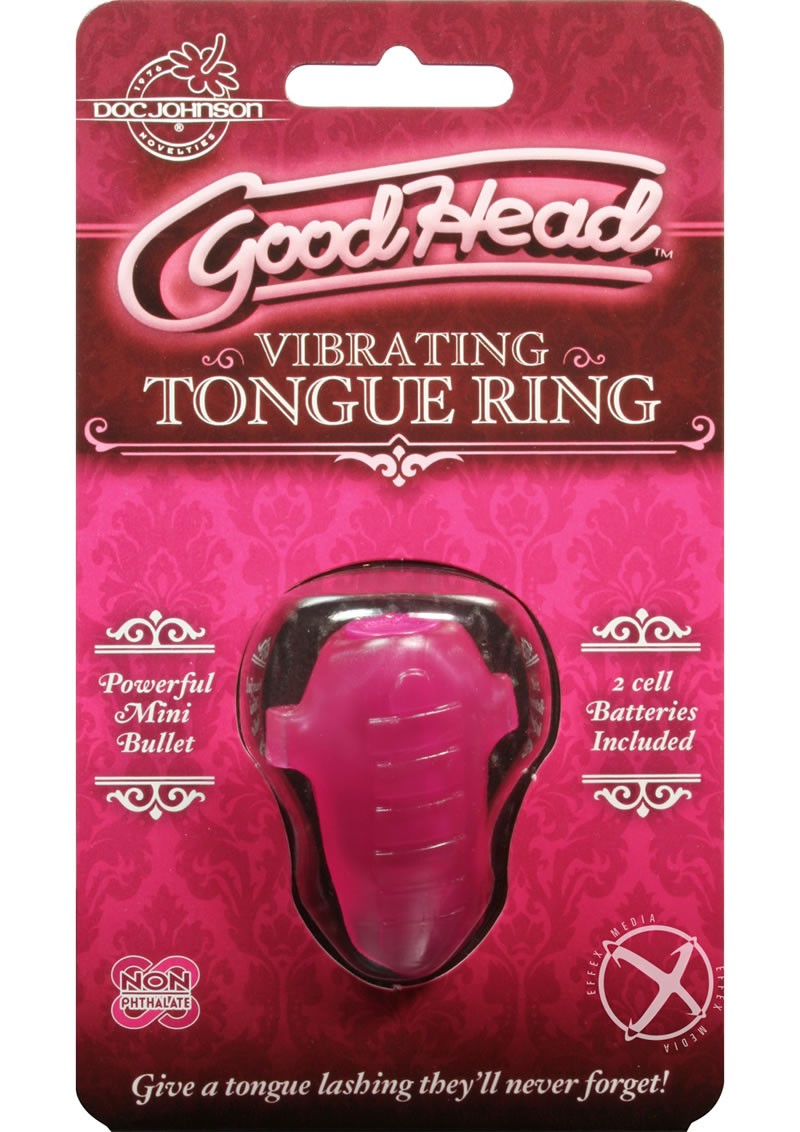 Goodhead Vibrating Tongue Ring Pink