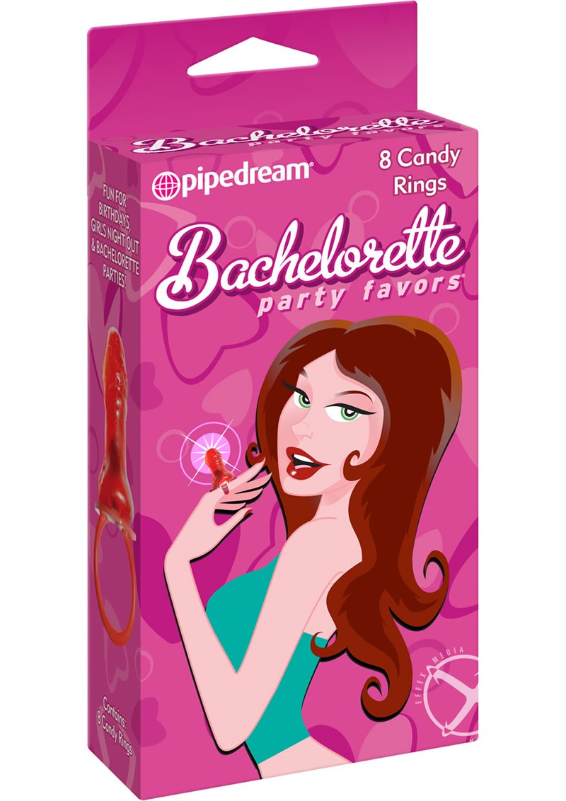 Bachelorette Party Favors Candy Rings 8 Piece