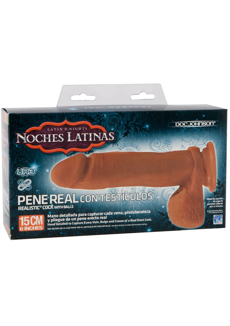 Noches Latinas Latin Nights Realistic Cock w/ Balls 6 Inch Flesh