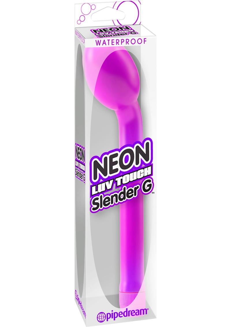 Neon Luv Touch Slender G Vibrator 7.25 Inch Purple