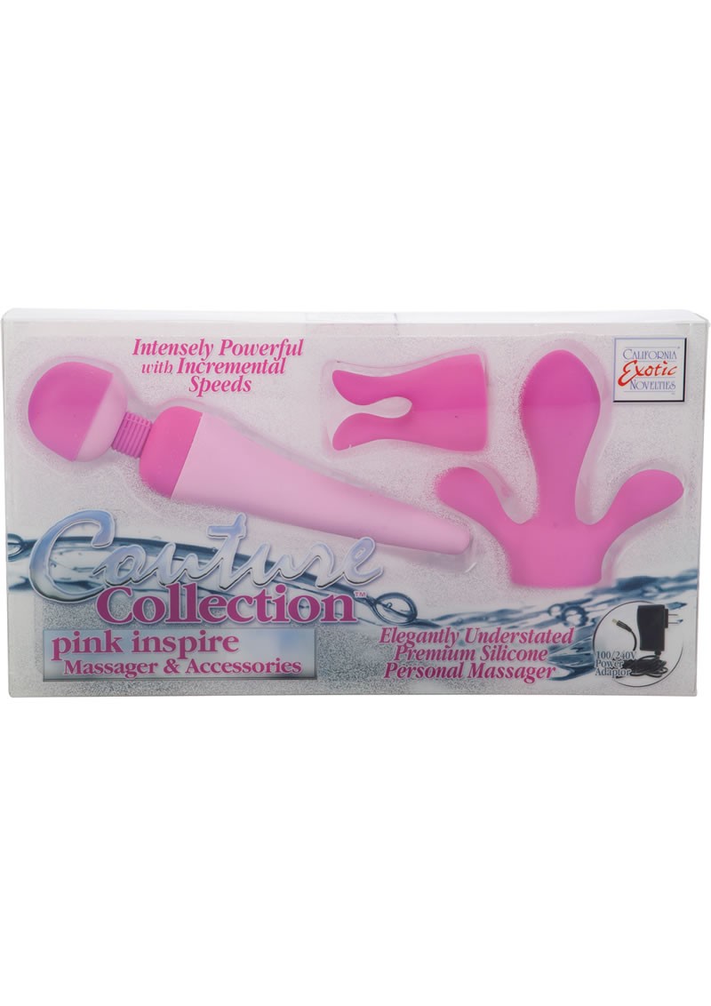 Couture Inspire Massager w/ Attachments Pink