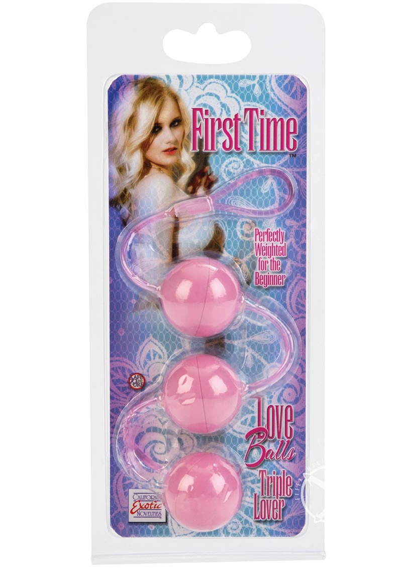 First Time Love Balls Triple Lover Perfectly Weighted For The Beginner Pink