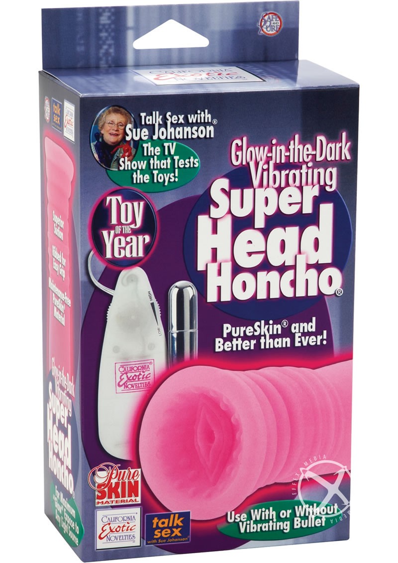 Sue Johanson Glow In The Dark Super Head Honcho Masturbator Pink