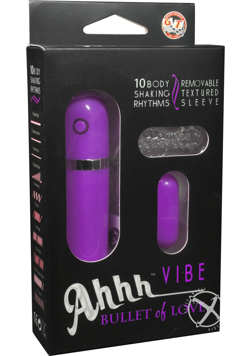 Ahh Vibe Bullet Of Love Remote Control Bullet Lavender