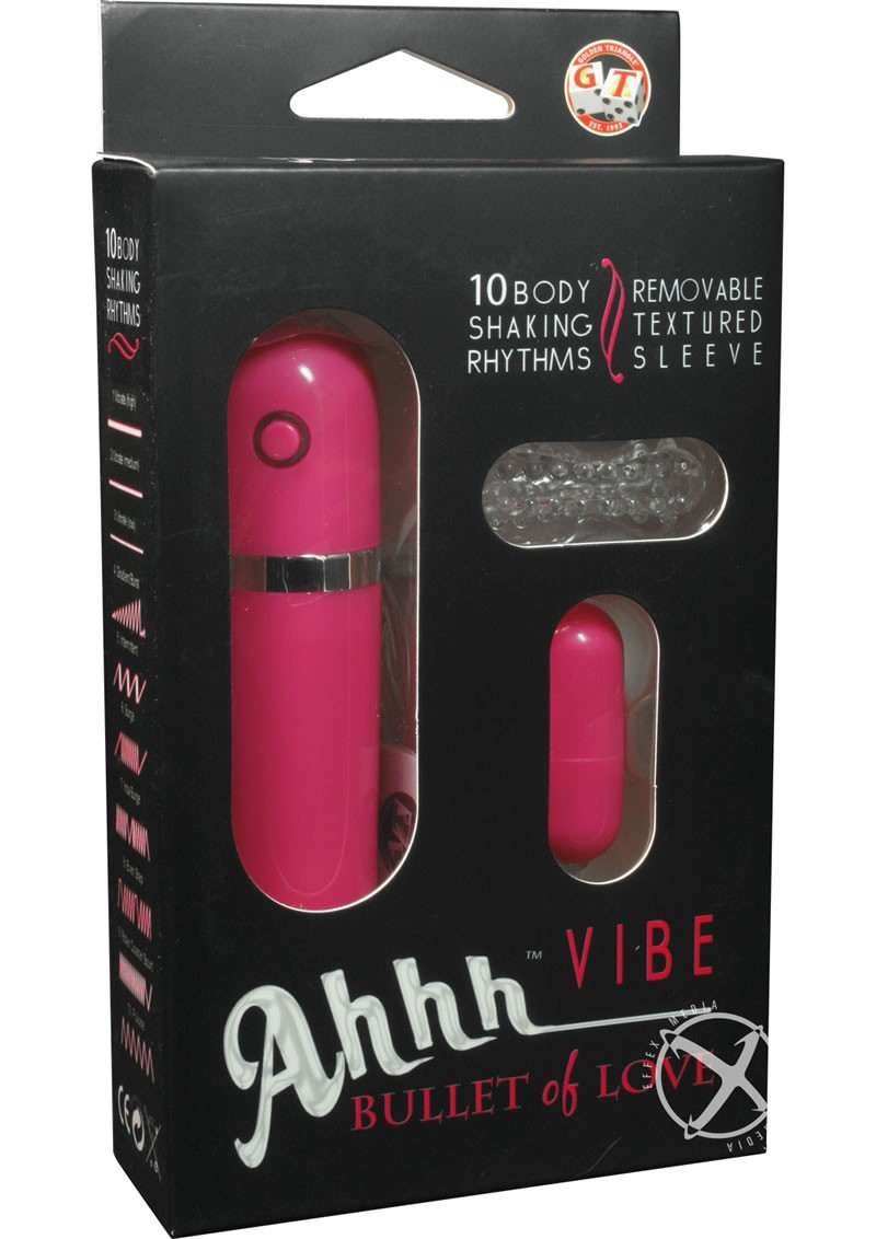 Ahh Vibe Bullet Of Love Remote Control Bullet Pink