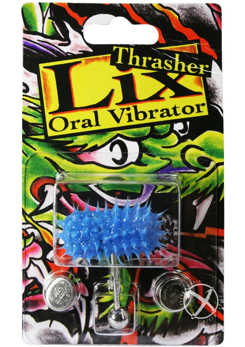 Lix Thrasher Oral Vibrator Glow In The Dark Blue