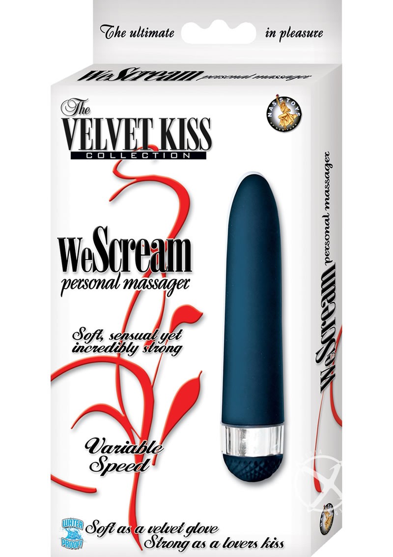 Velvet Kiss We Scream Personal Massager 5 Inch Black