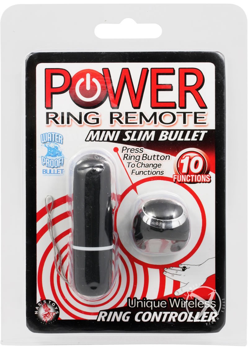 Power Ring Remote Mini Slim Bullet Waterproof 2.5 Inch Black