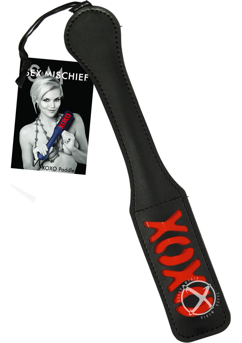 Sex And Mischief XOXO Paddle Black 12 Inch