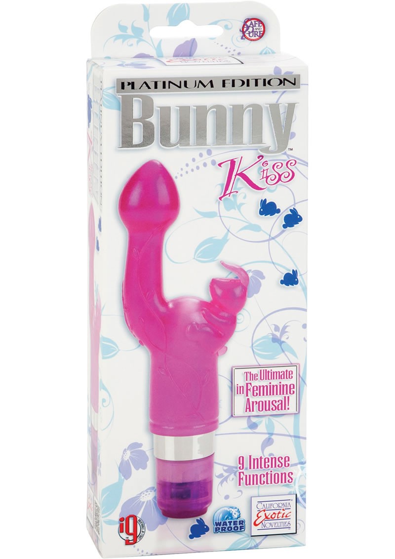 Platinum Edition Bunny Kiss Vibrator Waterproof Pink