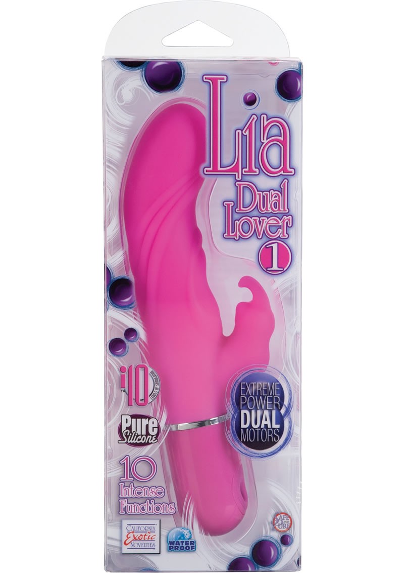 Lia Dual Lover 1 Silicone Vibrator Waterproof 4.25 Inch Pink