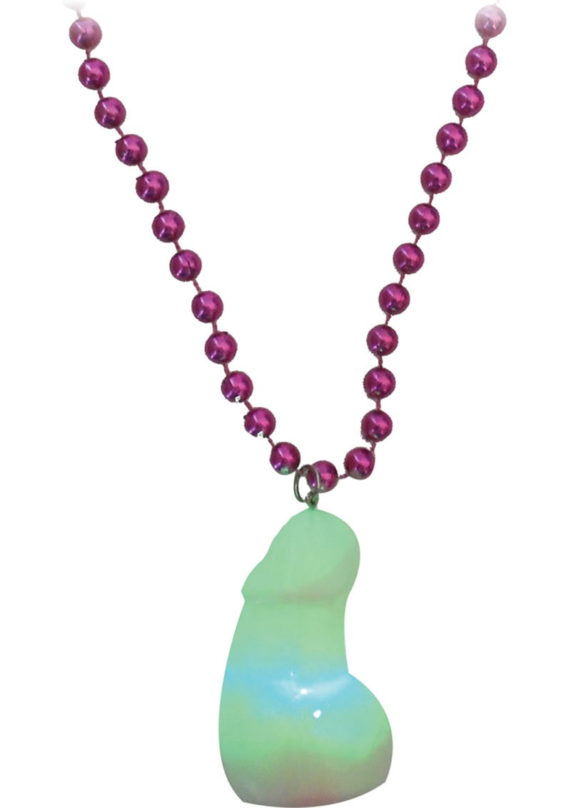 Bachelorette Party Light Up Pecker Party Necklace