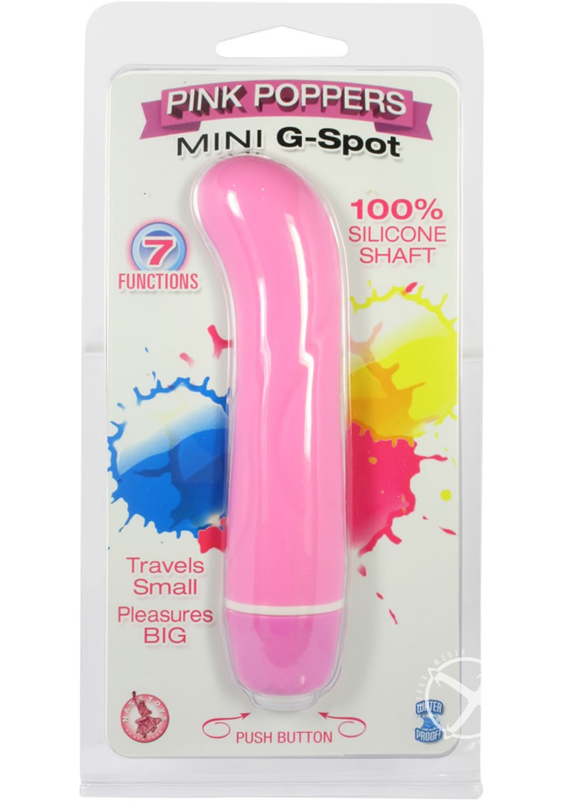 Pink Poppers Mini G Spot Vibrator 5 Inch Pink
