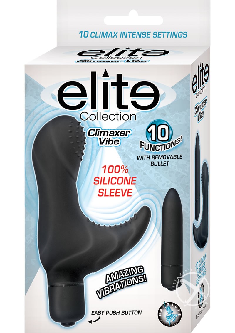 Elite Collection Silicone Climaxer Vibe Black 3.5 Inch