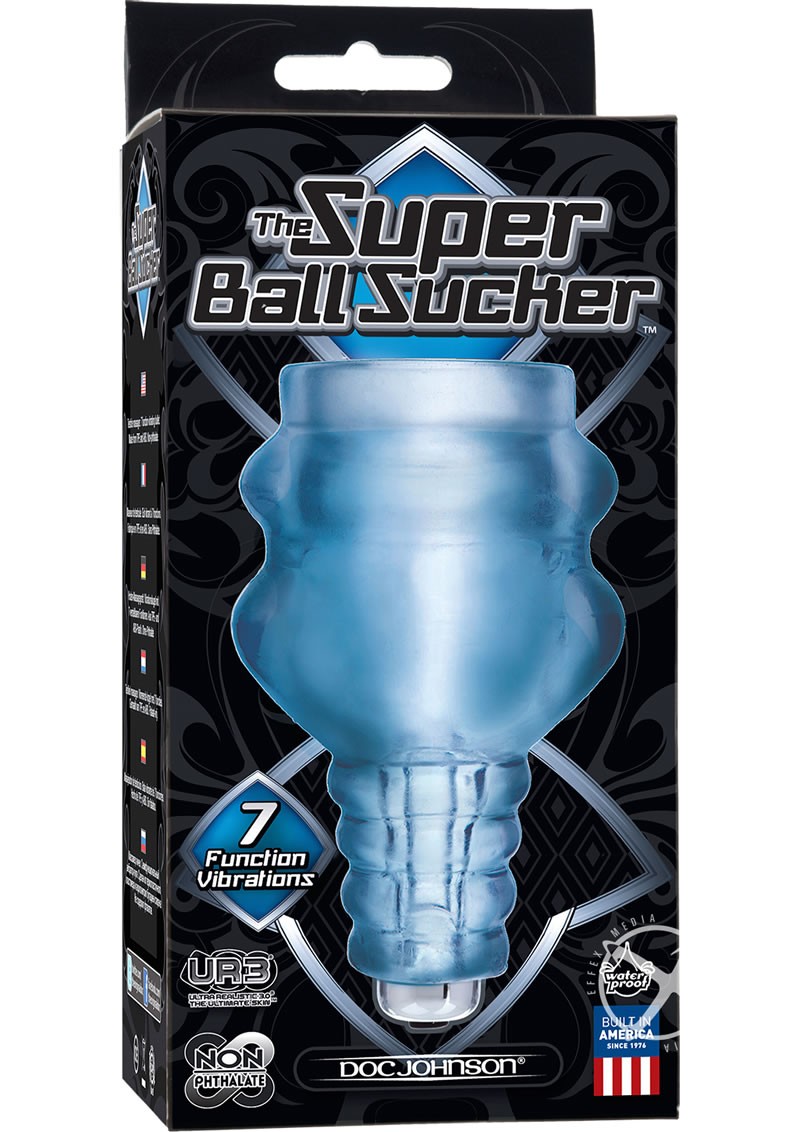 Super Ball Vibrating Sucker Waterproof Clear