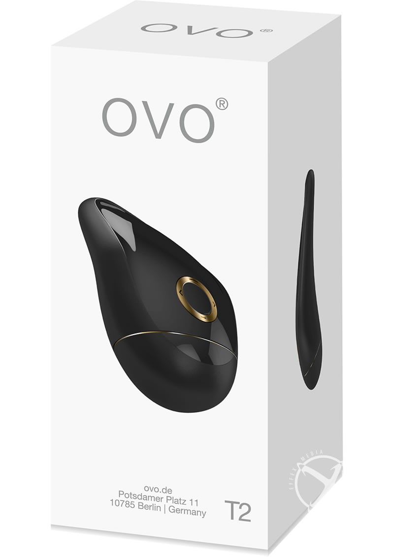 Ovo T2 Lay On Massager Waterproof Black And Gold