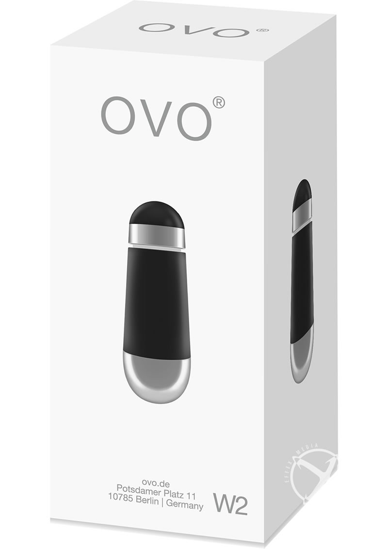 Ovo W2 Bullet Waterproof Black And Chrome