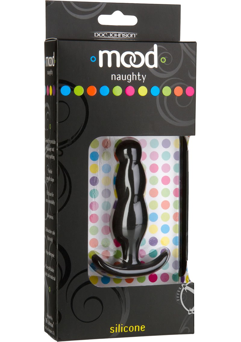 Mood Naughty 3 Anal Plug Silicone Black 3 Inch