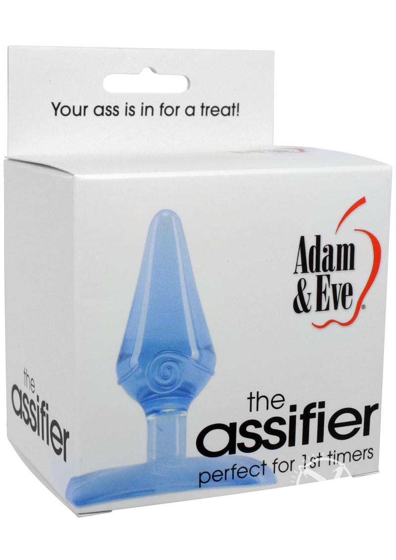 Adam and Eve The Assifier Butt Plug Blue 2.5 Inch