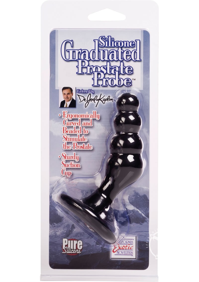 Dr Joel Kaplan Prostate Probe Graduated Anal Plug Black 4 Inch