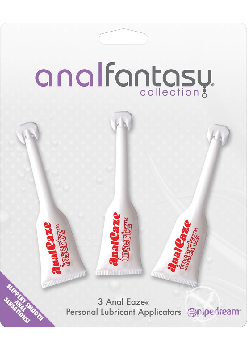 Anal Fantasy Anal Eaze Personal Lubricant Applicators 3 Each Per Pack