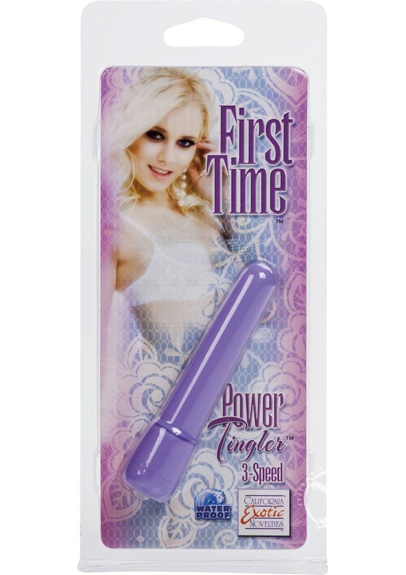 First Time Power Tingler Mini Vibrator Purple 2.75 Inch