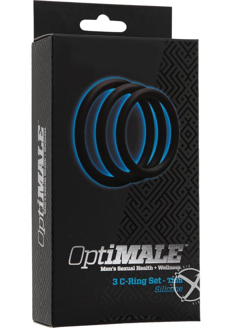 Optimale 3 Silicone C-Ring Set Thin Black