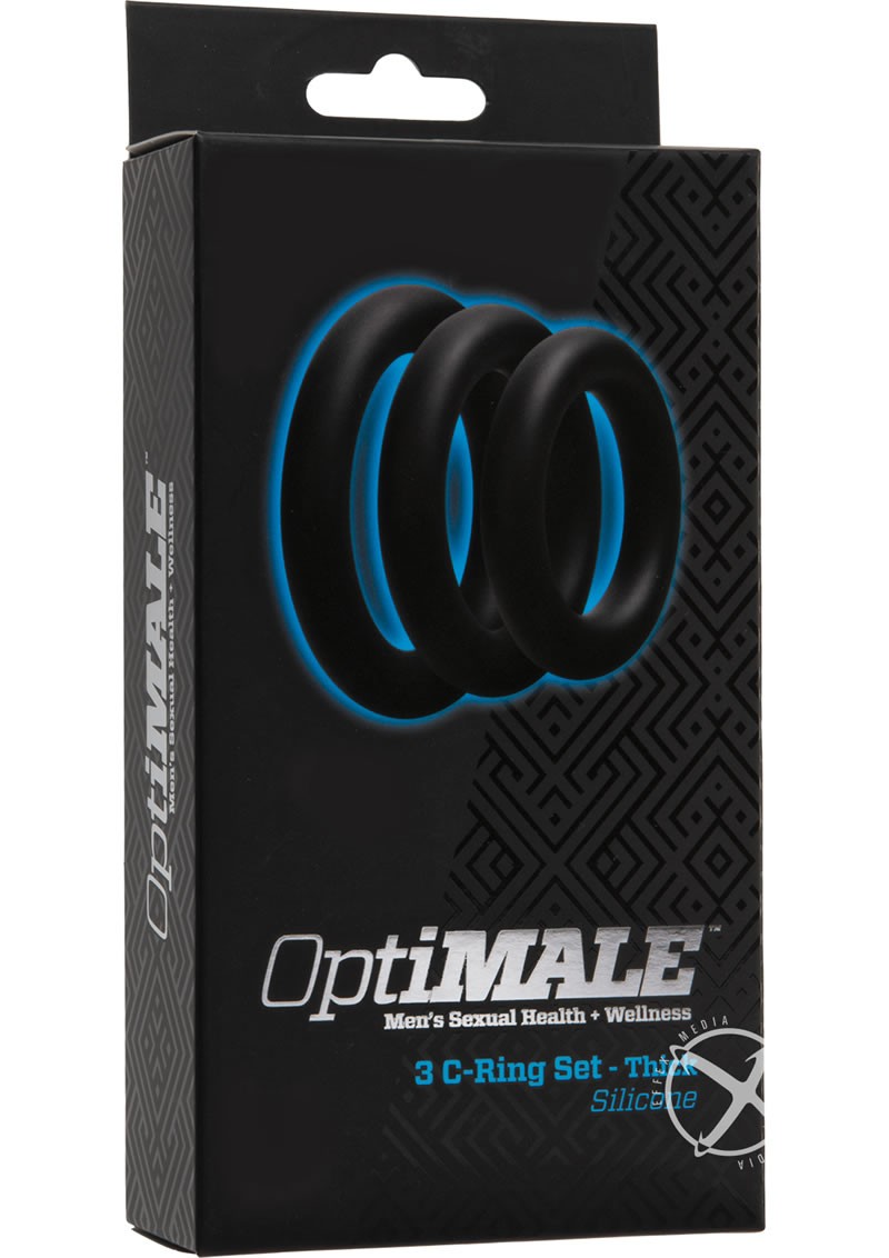 Optimale 3 Silicone C-Ring Set Thick Black