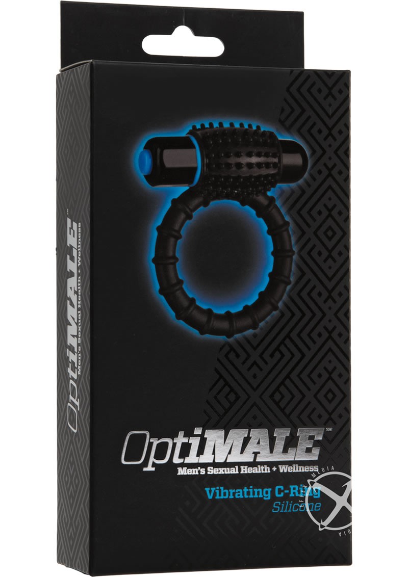Optimale Silicone Vibrating C-Ring Waterproof Black