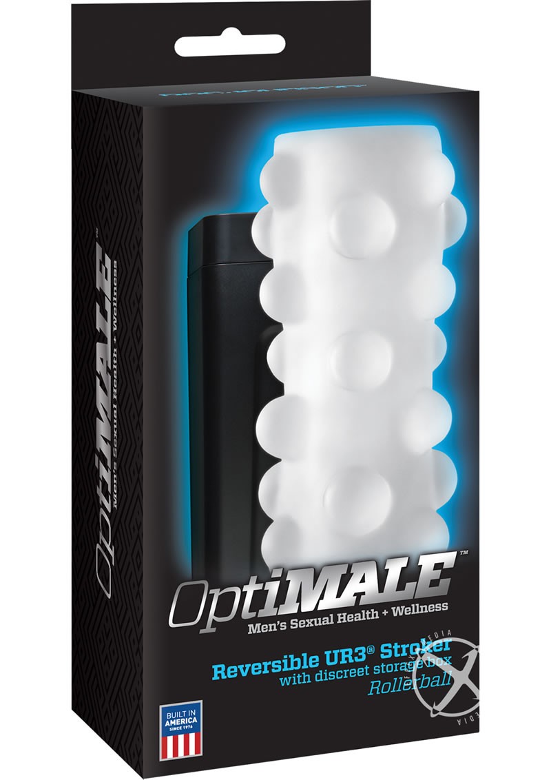 Optimale Reversible UR3 Stroker w/ Box Rollerball Sleeve White
