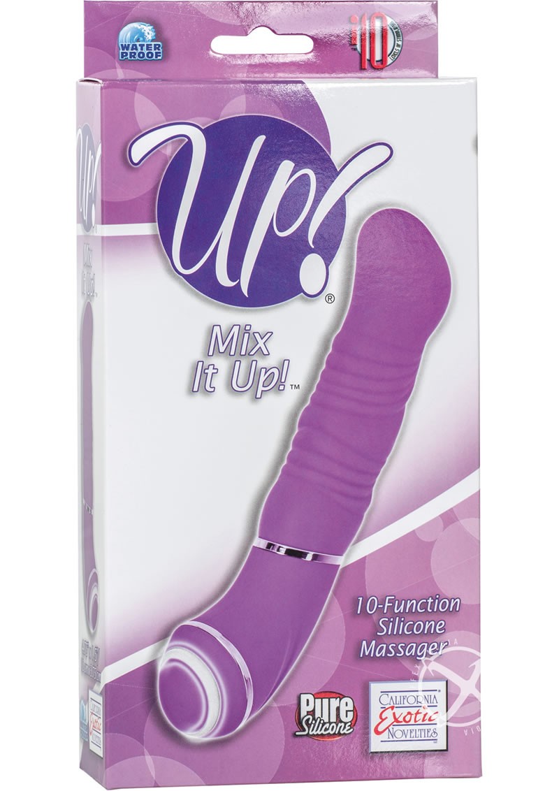 Up Mix It Up 10 Function Massager Vibe Purple 4.75 Inch