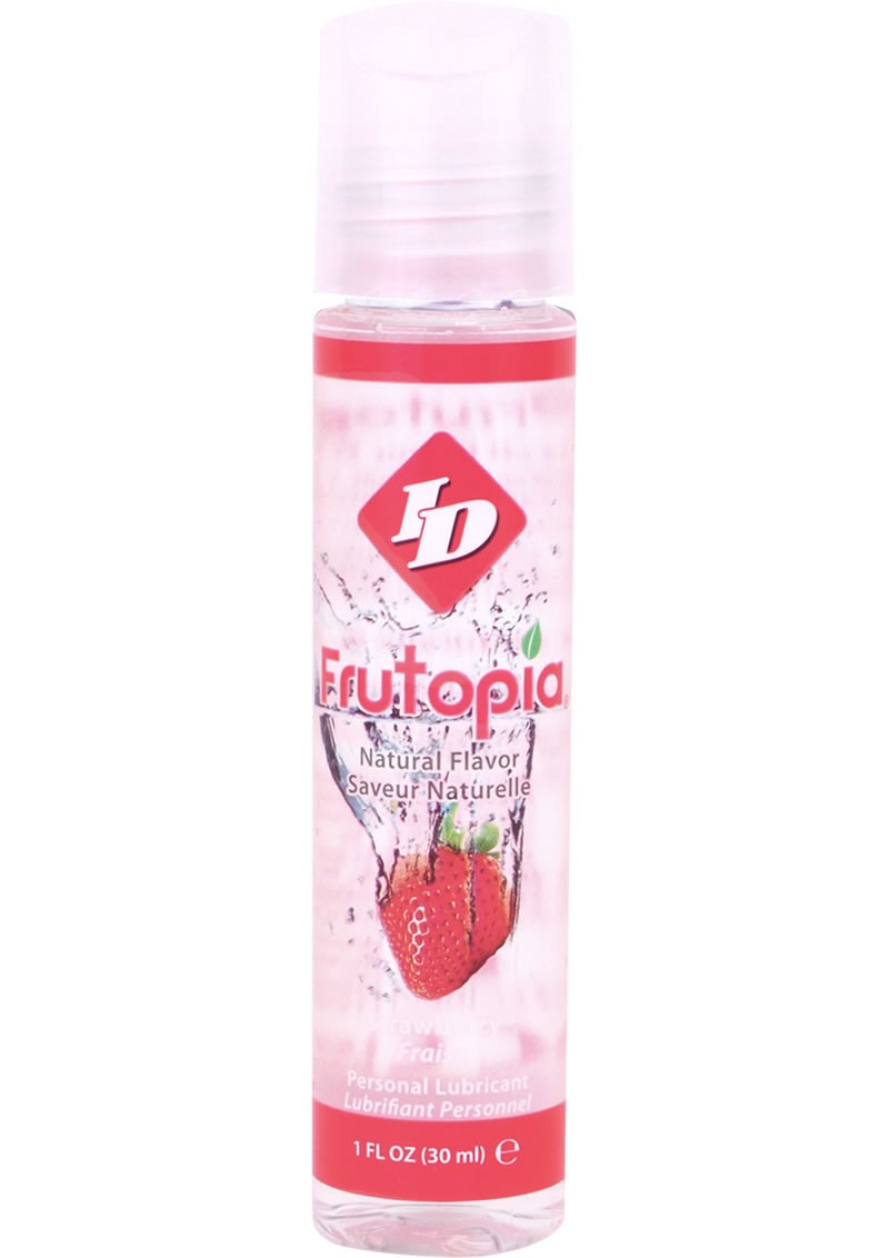 Frutopia Natural Flavor Water Based Personal Lubricant Strawberry 1 oz Bottle