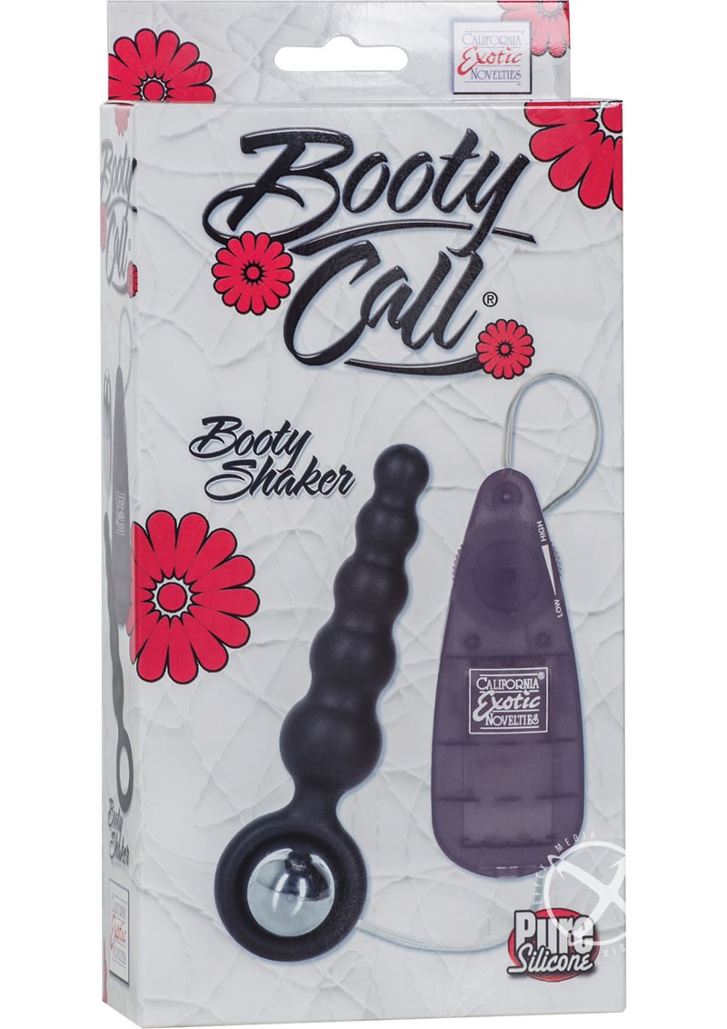 Booty Call Booty Shaker Remote Control Anal Probe Black 4 Inch