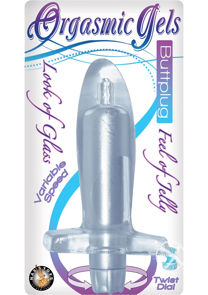 Orgasmix Gels Buttplug Waterproof Silver 4.5 Inch