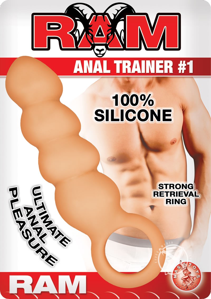Ram Anal Trainer #1 Silicone Probe Waterproof Flesh 5.5 Inch