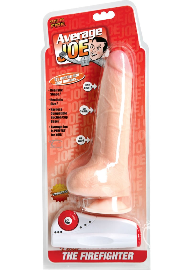 Average Joe Kevin The Firefighter Remote Control Dildo White 6 Inch