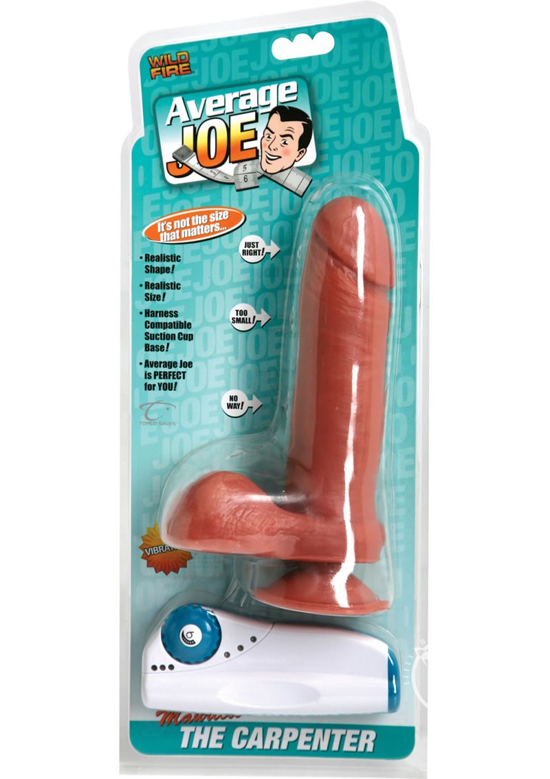 Average Joe Mauricio The Carpenter Remote Control Dildo Brown 5.75 Inch