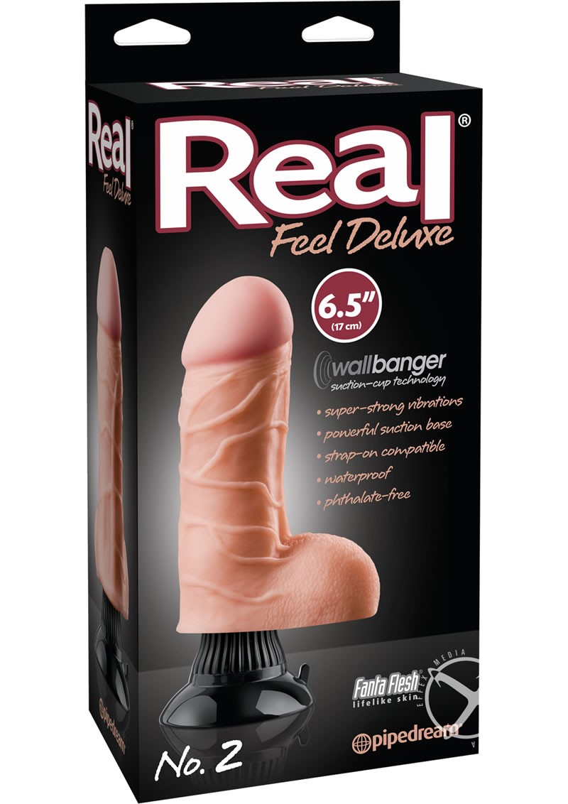 Real Feel Deluxe No 02 Wallbanger Dildo Flesh 6.5 Inch