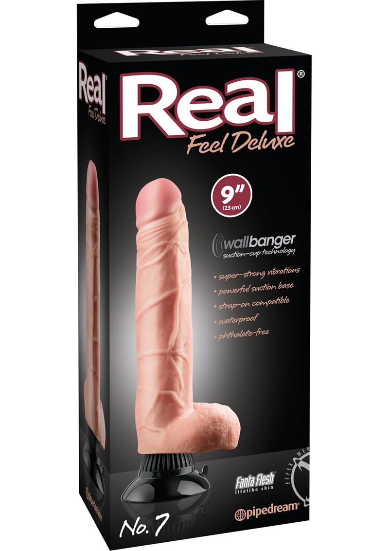Real Feel Deluxe No 07 Wallbanger Dildo Flesh 9 Inch