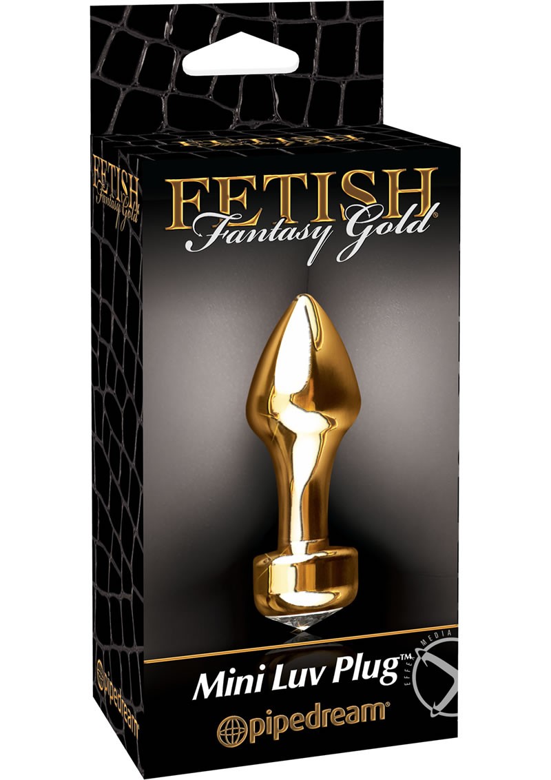 Fetish Fantasy Gold Mini Luv Plug Gold 2.4 Inch