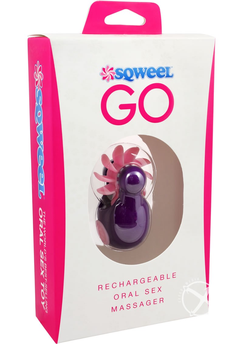 Sqweel Go Rechargeable Oral Sex Massager Purple