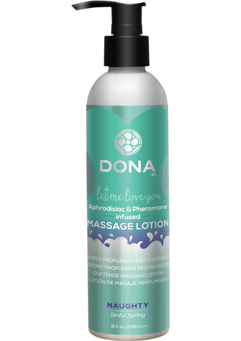 Dona Infused Massage Lotion Naughty Sinful Spring 8 oz