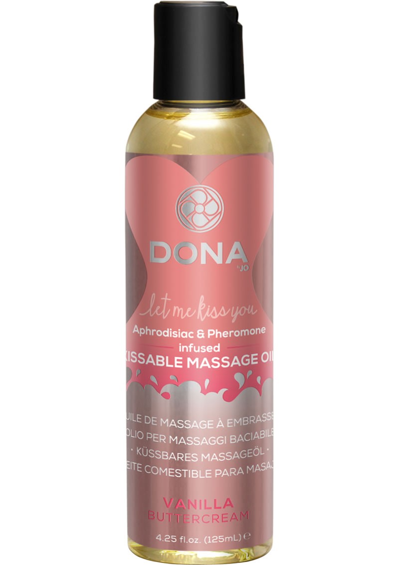 Dona Infused Kissable Massage Oil Vanilla Buttercream 3.75 oz