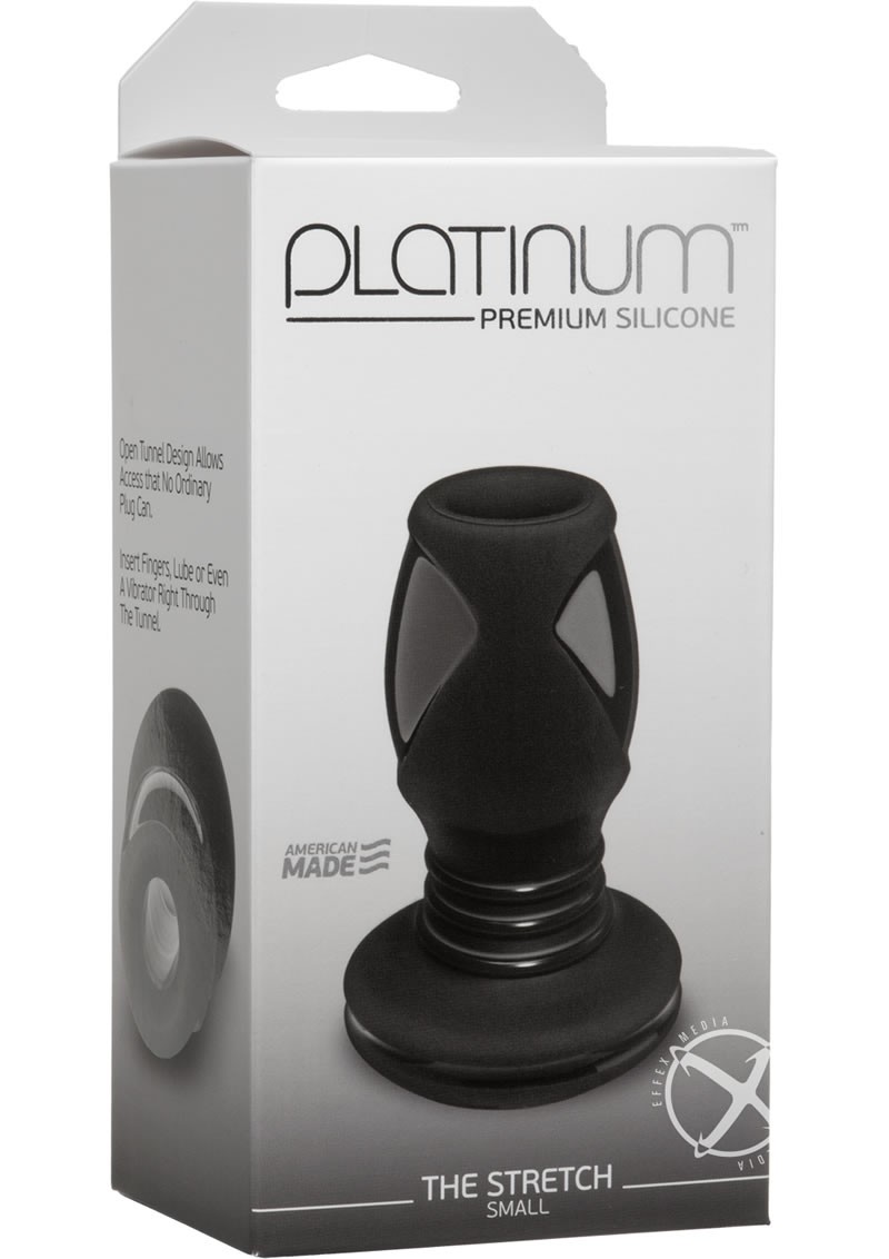 Platinum The Stretch Anal Plug Small Black 3.4 Inch